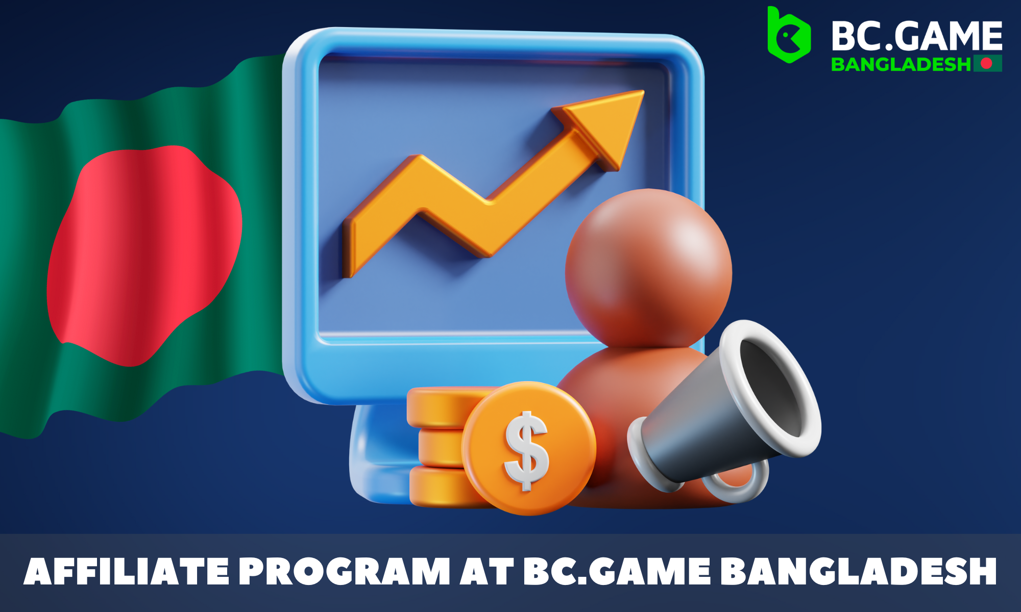 BC.GAME Bangladesh has created an affiliate program that will help you make a profit