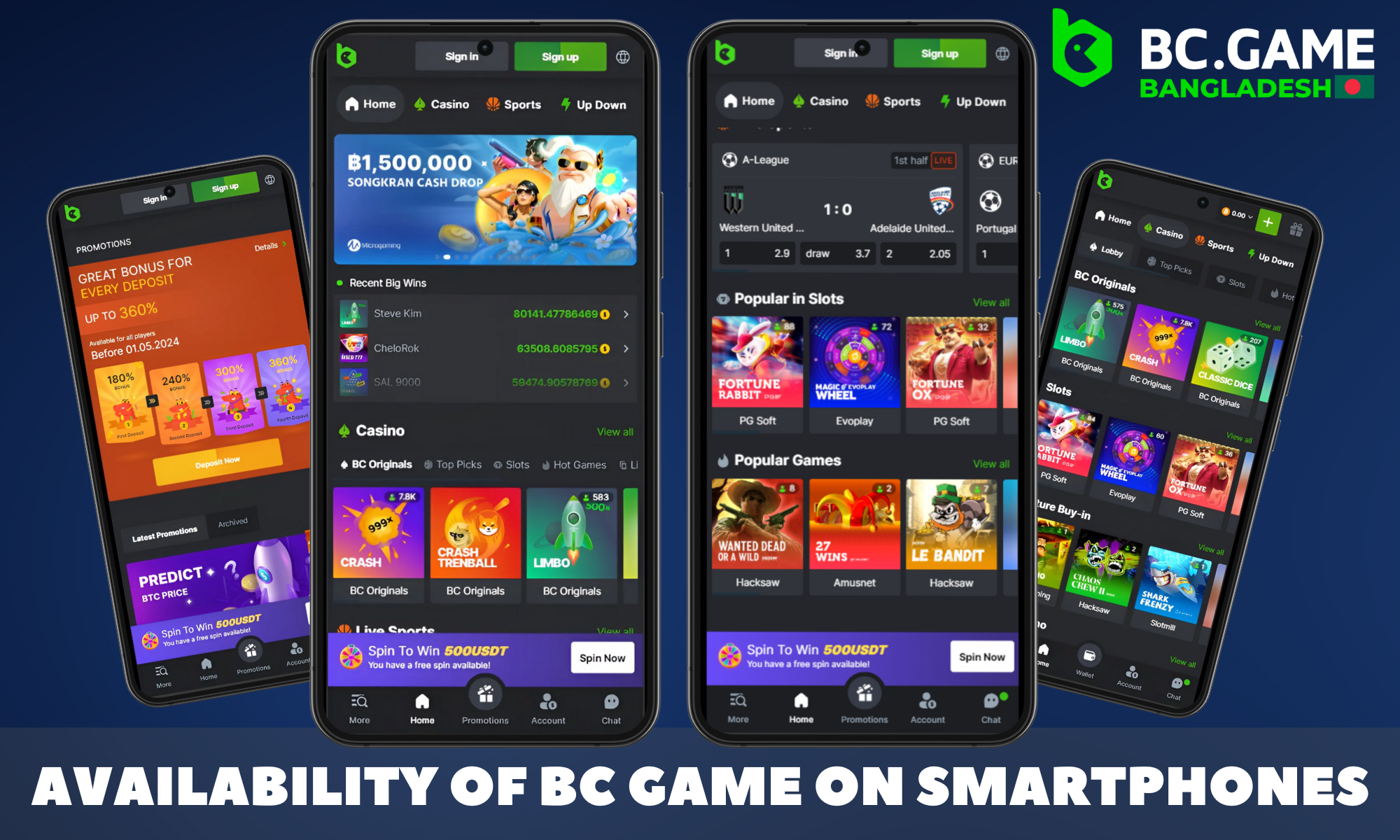 For mobile users, BC.Game has created an application for Android and IOS