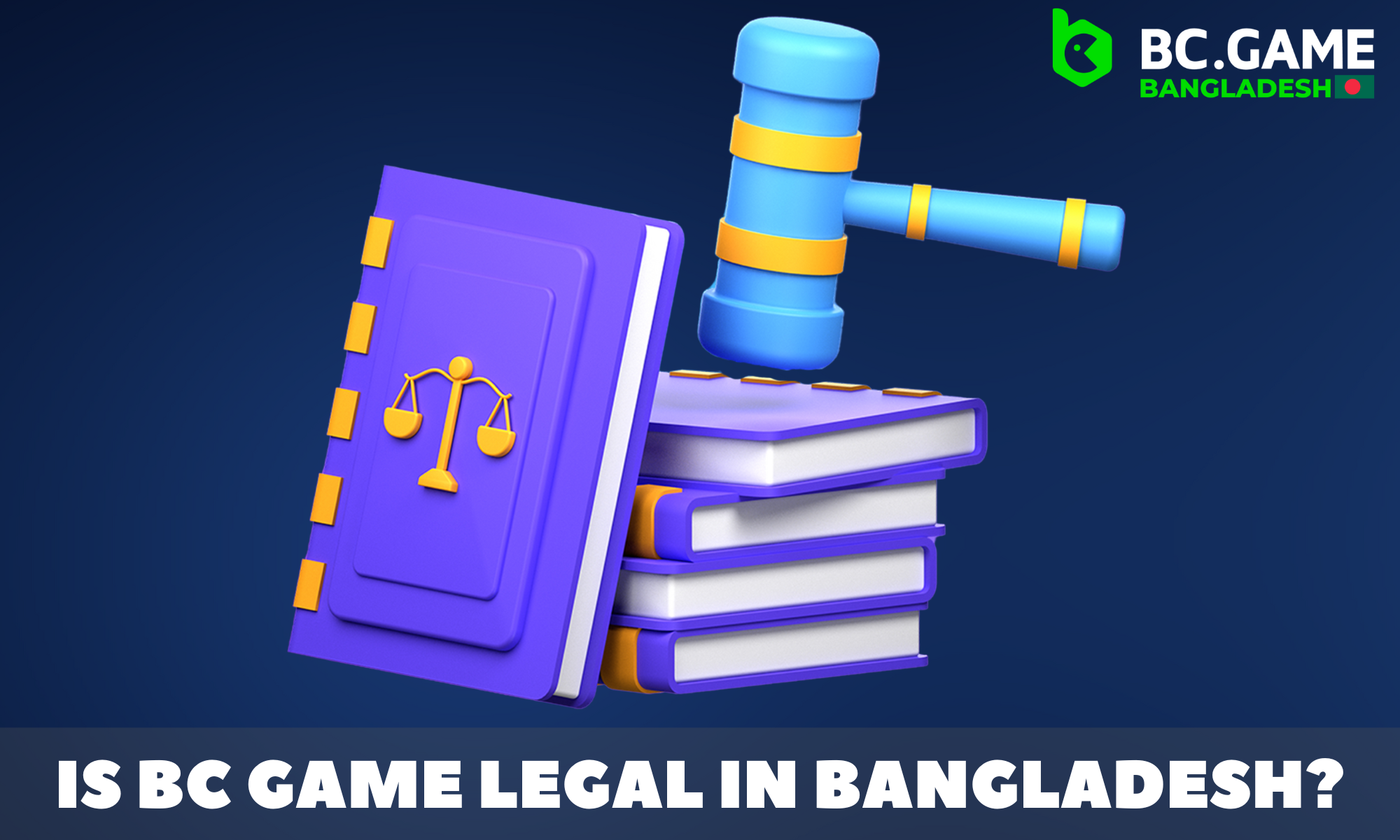 BC.Game is fully legal and operates in Bangladesh under a Curacao license