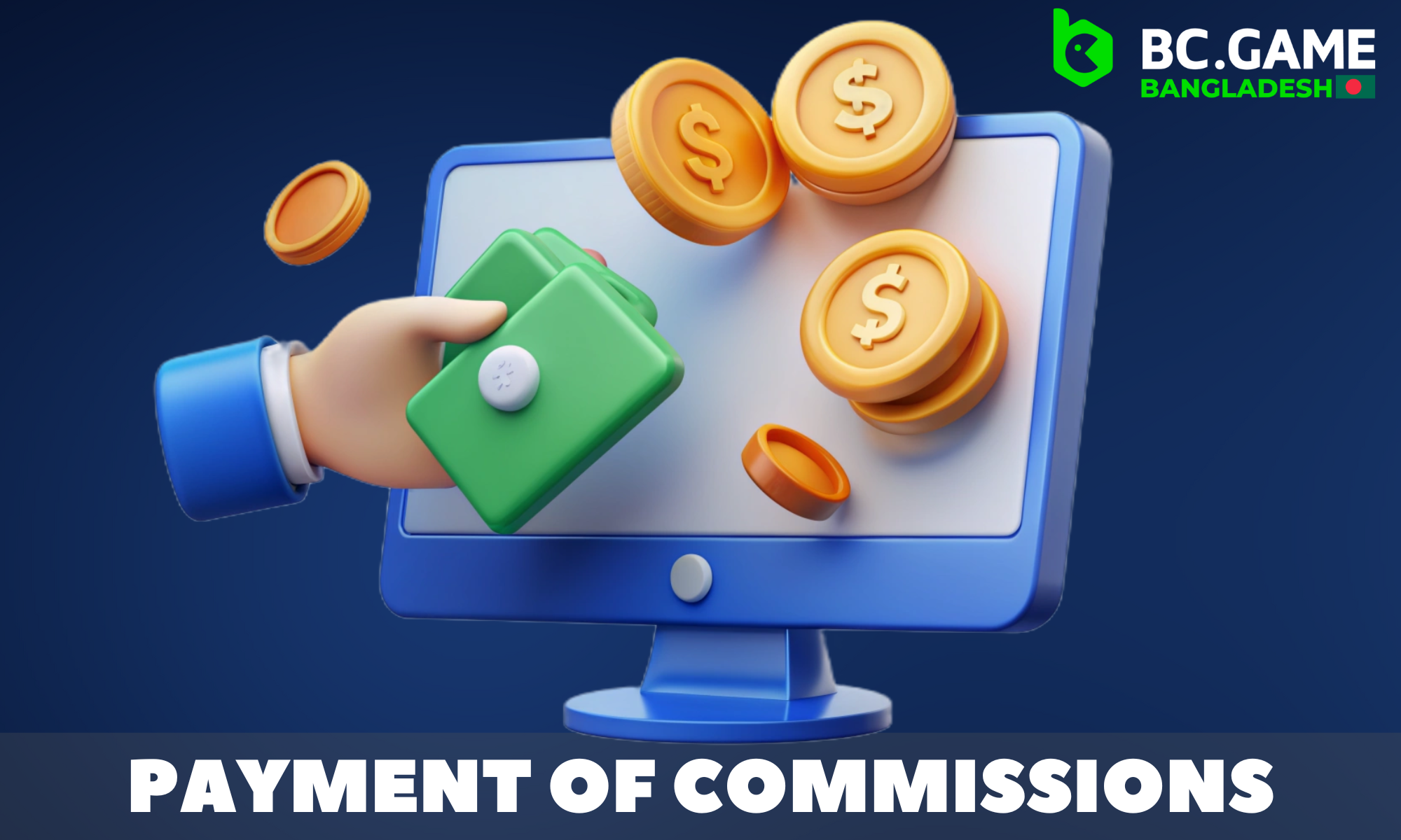 Depending on what games the referrals play, the partner will receive a certain commission