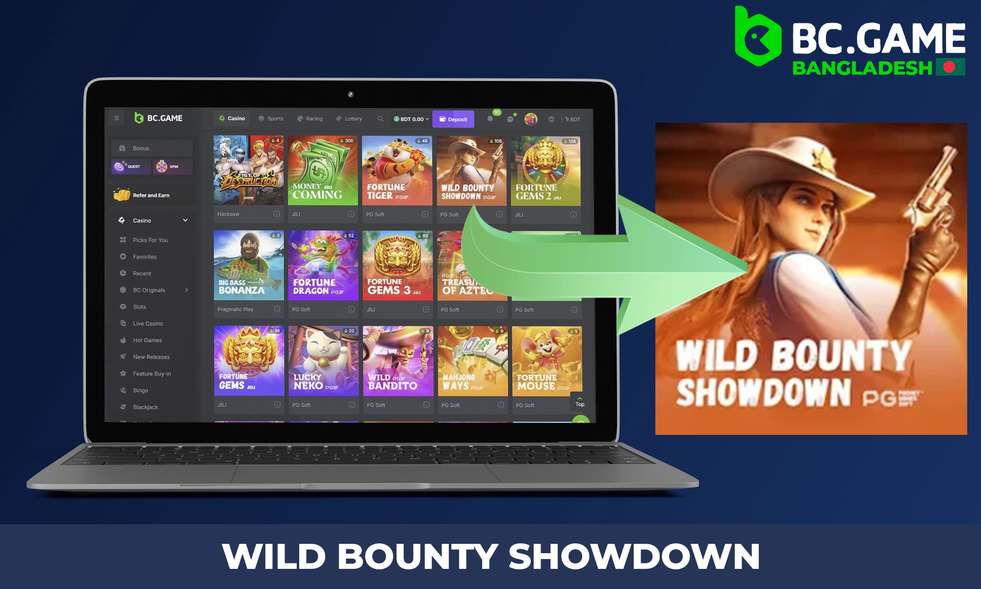 Review of Wild Bounty Showdown on BC Game